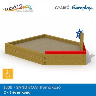 SAND BOAT homokozó - akadálymentesített