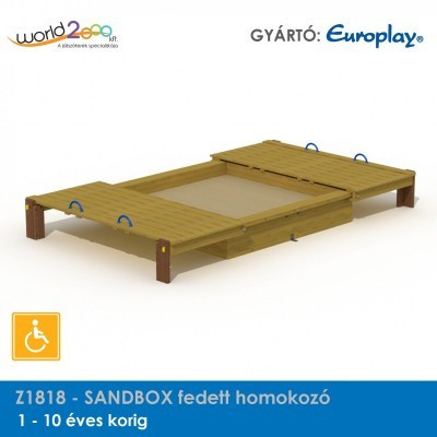 SANDBOX fedett homokozó - akadálymentesített