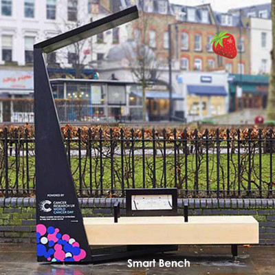 Smart Bench - ideális utcákhoz, terekhez, sétányokhoz és parkokhoz.