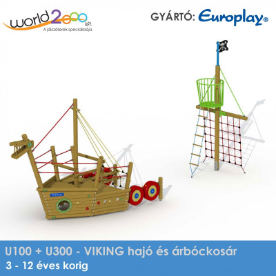 Viking hajó és mászóháló