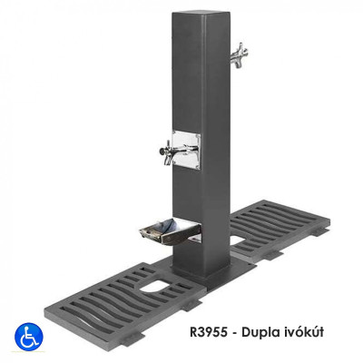 R3955 - Dupla ivókút, Öntöttvasból speciális korrózióvédelemmel.