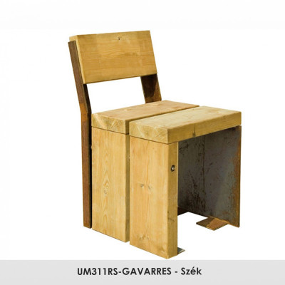 UM311RS-GAVARRES - szék fenyőfából.