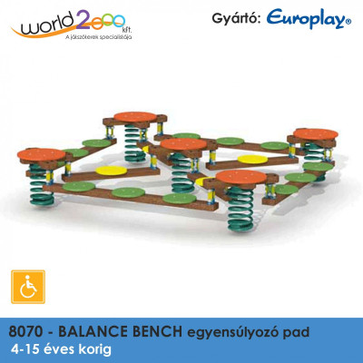 BALANCE BENCH Egyensúlyozó pad (több személyes) - akadálymentesített