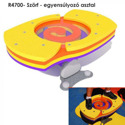 R4700- Szörf - egyensúlyozó asztal. Egyensúlyozva, a fotón látható kis golyót kell eljuttatni a kezdőponttól a végpontba, vagy csak folyamatosan szabadon vetni a golyót, hogy ne álljon meg.