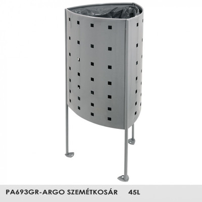 PA693GR -Argo - szemetes magas korrózióvédelemmel, stabil erős szerkezet, 45L